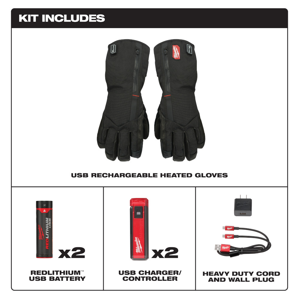 Milwaukee REDLITHIUM USB Heated Gloves from Columbia Safety